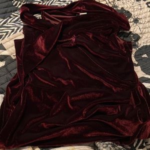 Fashion nova maroon midi dress